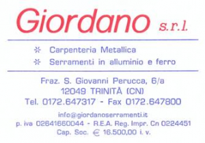 GIORDANO SERRAMENTI S.R.L.