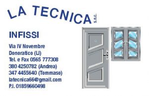 LA TECNICA INFISSI